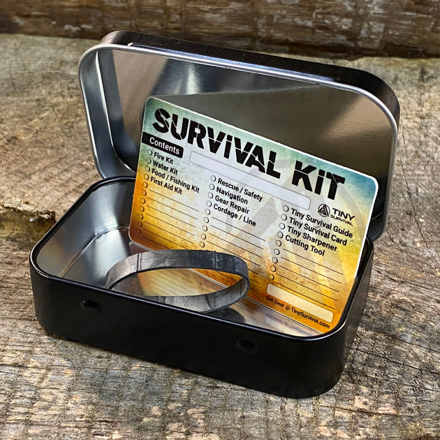 Emergency Survival Fishing Kit Micro Silver