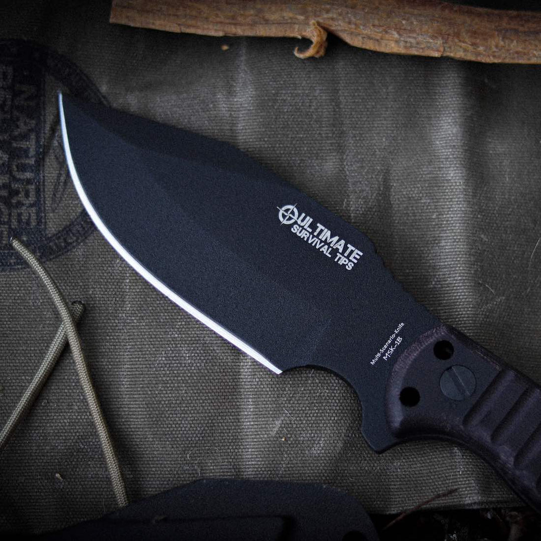 NEW! MSK-1 Black Ultimate Tactical Survival Knife – Ultimate