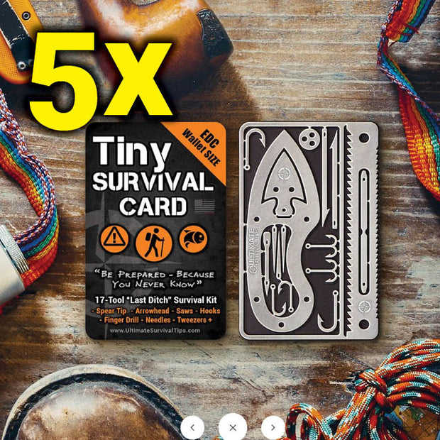 Tiny Survival® Card 2.0 – Ultimate Survival Tips