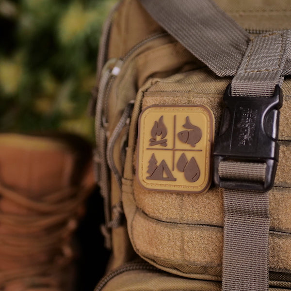 Survival Compass Morale Patch (Orange on Black) – Ultimate Survival Tips