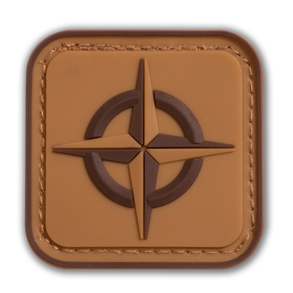 Survival Compass Patch: Orange