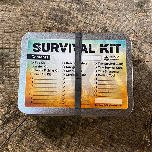 Tiny Survival Tin Kit: Rectangle - LARGE (13.3 c.i.) – Ultimate