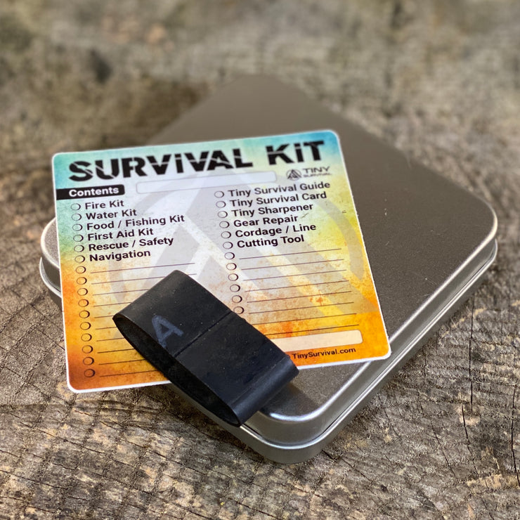 Tiny Survival Tin Kit: Square - MEDIUM (9.2 c.i.)